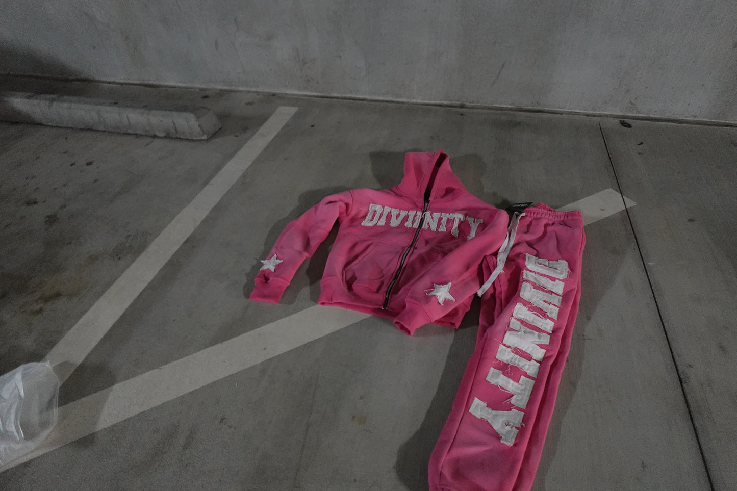 Divinity Zip Up & Sweats Pants Set - Acid Wash V3